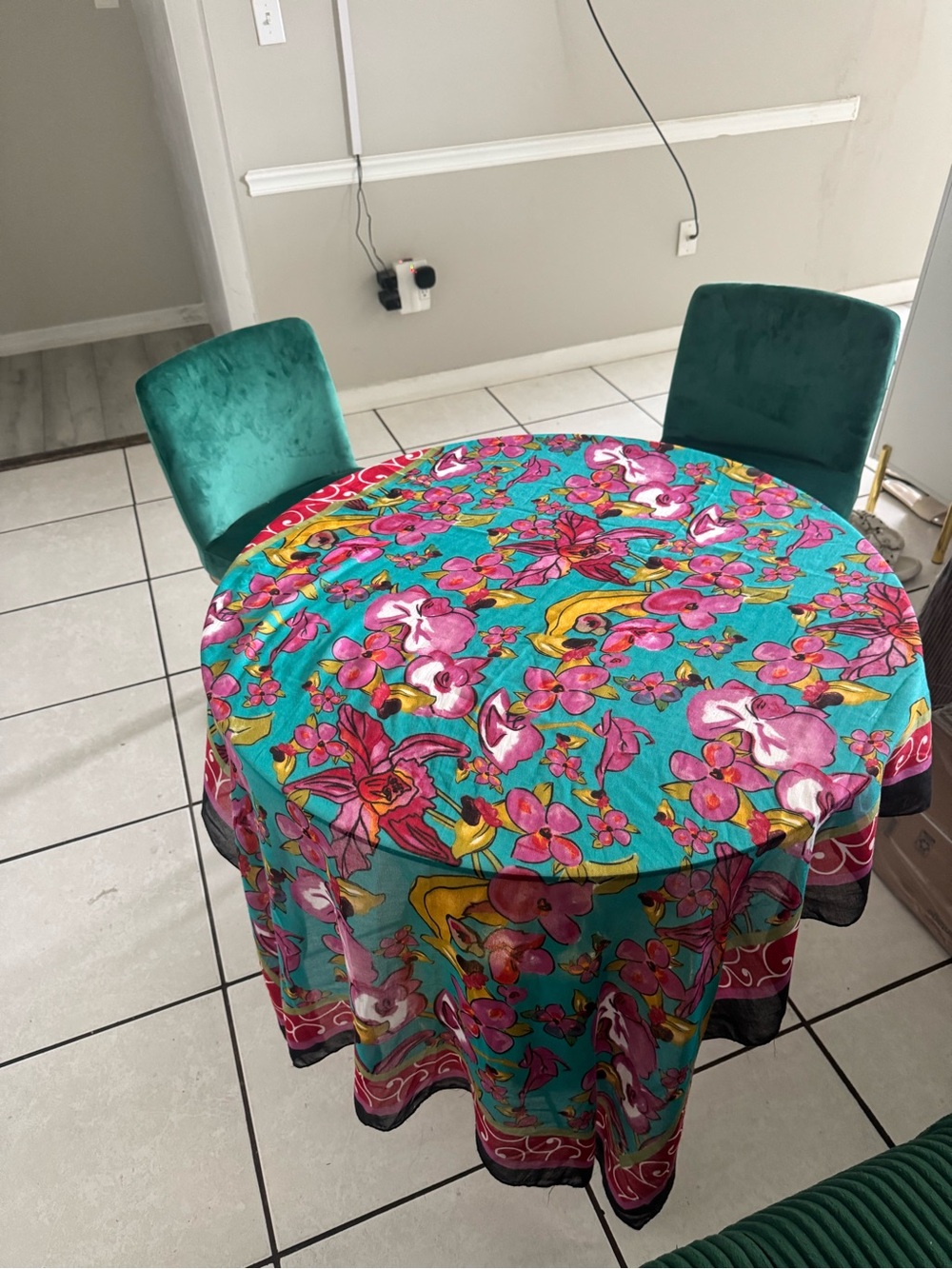 Antica Sartoria by Giacomo Cinque Floral Scarf Oversized Multicolor